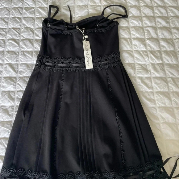 For love & Lemons black Sistine with ribbon mini dress - Picture 11 of 14